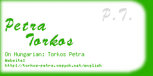 petra torkos business card